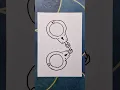 handcuffs drawing how to draw a handcuffs police handcuffs