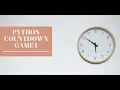 Python Countdown Numbers game 1