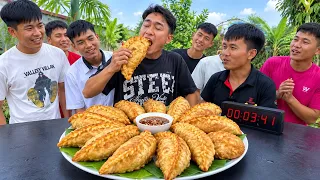 Hưng Vlog - Trò Chơi Đấu Giá Ăn Đĩa Bánh Mandu Hàn Quốc Thời Gian Ngắn Nhất Nhận Thưởng 500$