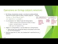 COMP1010 String Structure Operations