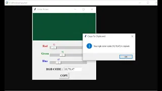 Color Picker In Tkinter Python With Source Code Source Code Projects
