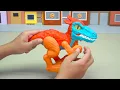 Jurassic World Unboxing Review Asmr Colorful Dinosaur T-rex Heads D-rex Spinosaurus Brachio Smashers