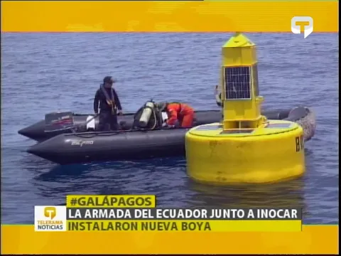 La armada del Ecuador junto a Inocar instalaron nueva boya