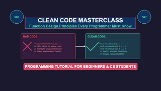 Clean Code Masterclass Function Design Principles Every Programmer Must Know Programming Tutorial