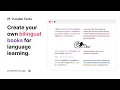 Create your own Bilingual Books Parallel Texts
