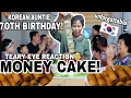 KOREAN AUNTIE FIRST EXPERIENCE MONEY CAKE ON HER 70TH BIRT AY filipino style Unforgettable