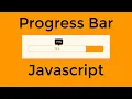 Progress Bar Using HTML CSS Javascript
