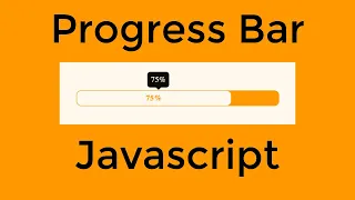 Progress Bar Using HTML CSS Javascript