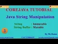 Core Java Tutorial String Manipulation -3 String String Buffer By Ratan Sir