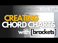 How to create a professional CHORD-OVER-LYRICS chart w brackets from scratch