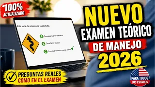 NUEVO Examen de Manejo 2026 en Espanol Preguntas REALES del DMV