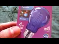 Blue LED Light Bulb unboxing operation