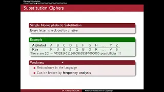 Applied Cryptology 1 2 Frequency Analysis