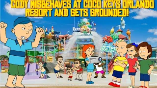 Caillou s Brother Cody Misbehaves At CoCo Keys Resort Gets Grounded