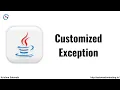 Customized Exception in Java Exception Handling in Java Custom Exception in java