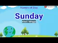 Nama Hari dalam seminggu | names of day - belajar bahasa Inggris - Fernando Syihab