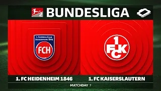 1. FC Heidenheim 1846 vs. 1. FC Kaiserslautern | Matchday 7 - Bundesliga 2 2026/27