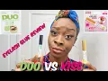 EYELASH GLUE DUO BRUSH-ON LASH ADHESIVE VS KISS STRIP LASH ADHESIVE REVIEW 2022 SOSO MODELS
