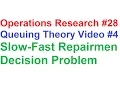 Operations Research Tutorial Queuing Theory Fast Repairmen Problem