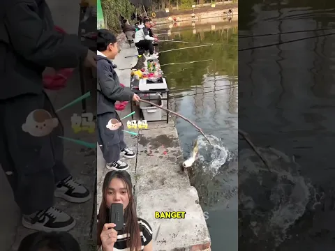 Kasih ikan makan sosis ⁉️ #funny #shorts #shortsviral