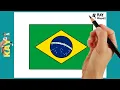How To Draw Flag of BRAZIL