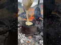 Using a 100 year old GRISWOLD waffle iron for campfire waffles