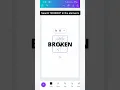 How To Make BROKEN TEXT in Canva Canva Tutorial Rajesh