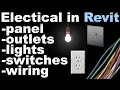Revit Electrical Beginner Tutorial outlets lights banel board switches wiring