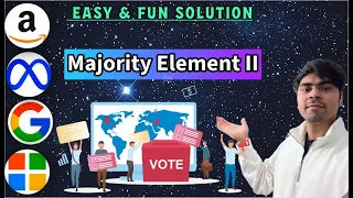 LeetCode 229 Majority Element II Python Boyer-Moore Voting Extended AlgoYogi