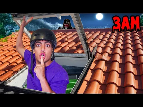 PASSEI A NOITE NO TELHADO SECRETO!
