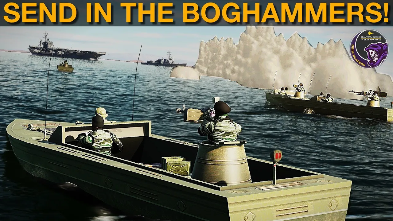 Can An Iranian Gunboat Swarm Beat A US Carrier Group? (Naval 12a) | DCS WORLD