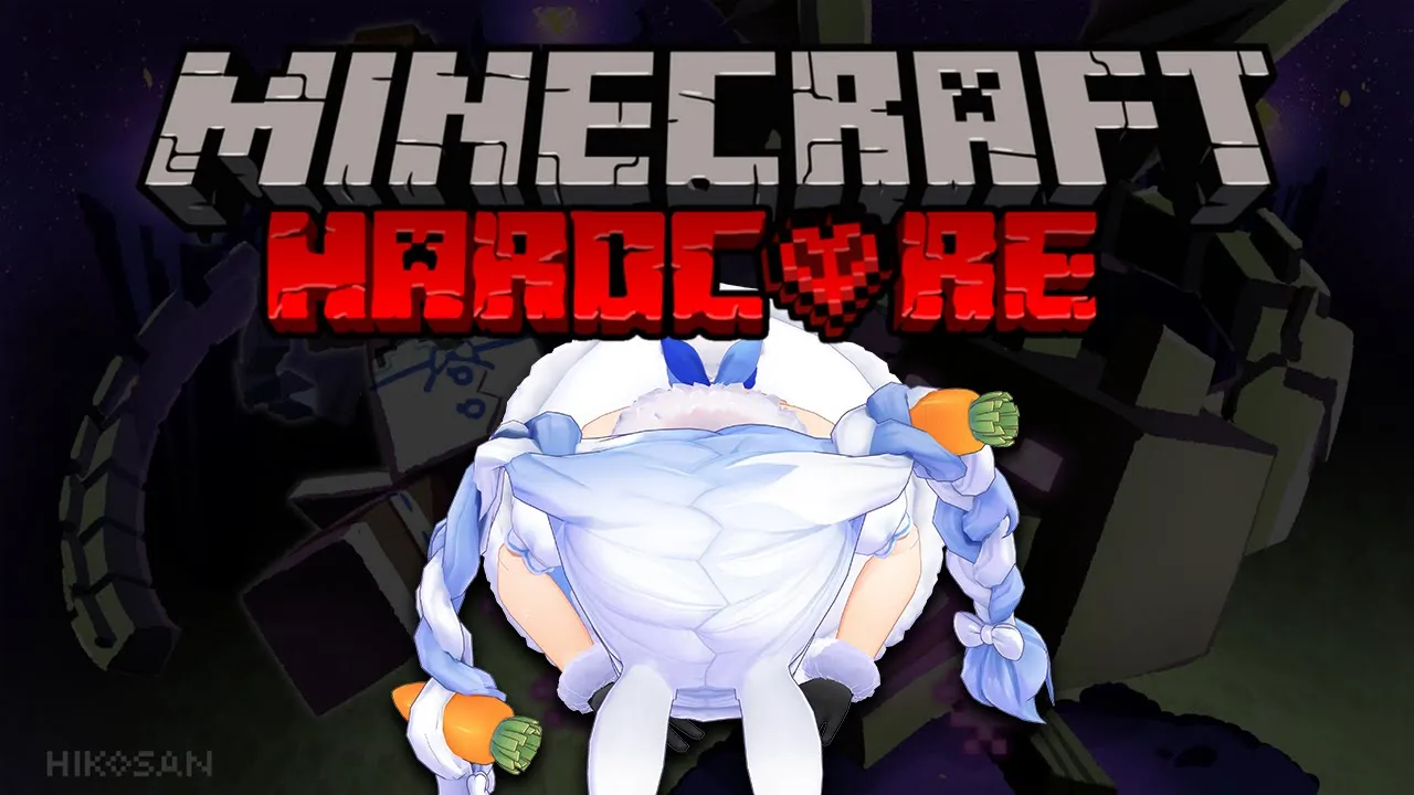 【Minecraft】死んだらおわり！ハードコアソロでエンドラを討伐する！真・クリア編 ぺこ！【ホロライブ/兎田ぺこら】