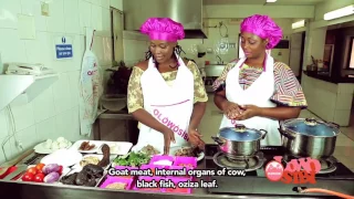 yemisi idara prepares efiafere white soup on olowosibi