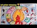 Safety safety poster drawing safety safety measures