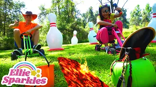 Floor is Lava Challenge! | The Ellie Sparkles Show - WildBrain | Full HD Episodes