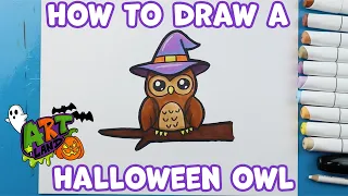 How to Draw a Halloween Owl