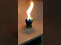 Rotating Double-layer Colorful Flower Petals Singing Candles