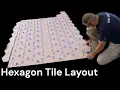 Hexagon Tile Layout for a Shower Tub Surround