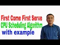 First Come First Serve Algorithm FCFS By Dr G R Wani