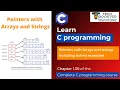 Pointers with arrays and strings Learn C Programming C Full course Lecture 29