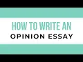 How to Write an Opinion Essay Sample Paragraphs Included