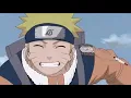 Naruto running while smiling