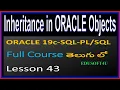 Inheritance in Oracle PL SQL Object Types - ORACLE SQL Full Course in Telugu-Lesson-43