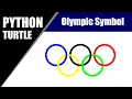 Python Turtle - Draw Olympic Ring In Python Turtle Graphics Olympic Symbol By