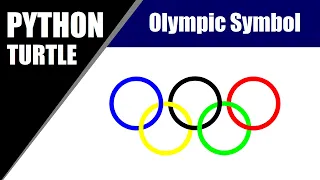Python Turtle - Draw Olympic Ring In Python Turtle Graphics Olympic Symbol By