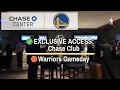 Warriors Gameday at Chase Center Inside the Chase Club