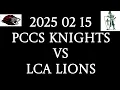 2025 02 15 MCSAA 5th Place match PCCS vs LCA