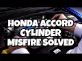 How to fix a 2008 Honda Accord Cylinder 2 3 Random Misfire by doing a Crank Position Re-Learn