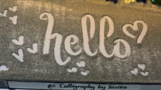 Writing subscribers name #live #foryou