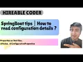 How to read configuration properties in Spring Boot application